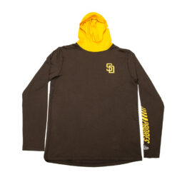 New Era San Diego Padres Long-Sleeve Pullover Hoodie Brown Yellow