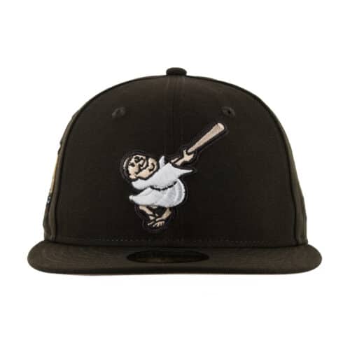 New Era x Billion Creation x Rally Caps 59Fifty San Diego Padres Mochaccino Fitted Hat Brown White 1