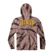 RVCA Cobra Tour Hoodie Brown Tie Dye Back