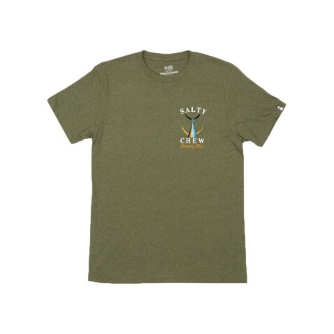 Salty Crew Tailed Short Sleeve T-Shirt Forest Heather Front