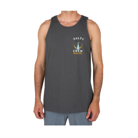 Salty Crew Tailed Tank Charcoal Front