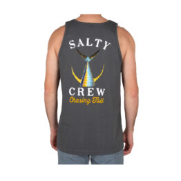 Salty Crew Tailed Tank Charcoal Rear
