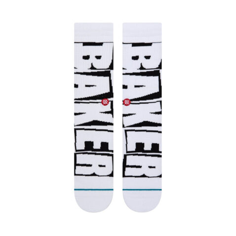 Stance Baker Sock White 1