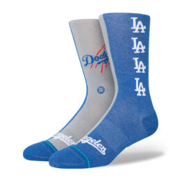 Stance Dodgers Split Crew Sock Royal