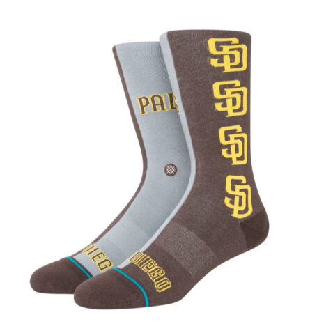 Stance Padres Split Crew Sock Brown