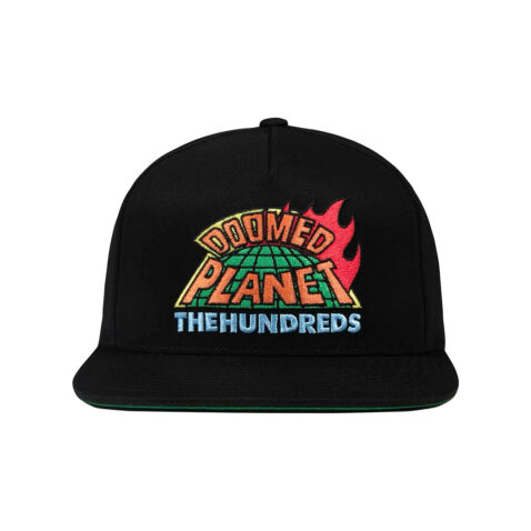 The Hundreds Planet Snapback Black