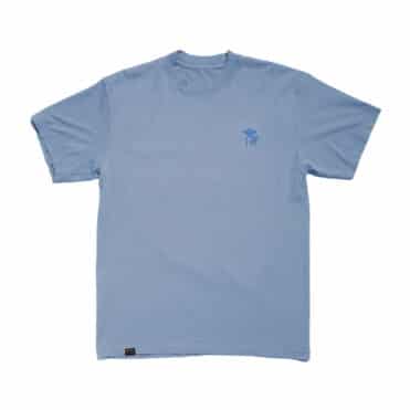The Quiet Life Shhh Embroidery Short Sleeve T-Shirt Clear Blue