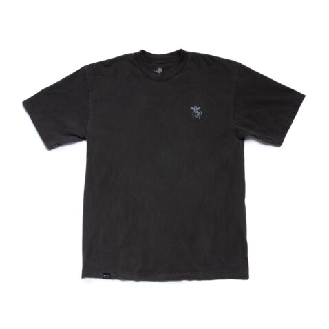 The Quiet Life Shhh Embroidery Long Sleeve T-Shirt Vintage Black