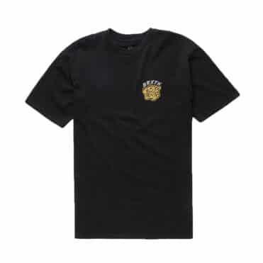Brixton Kit Short Sleeve T-Shirt Knit Black Worn Wash