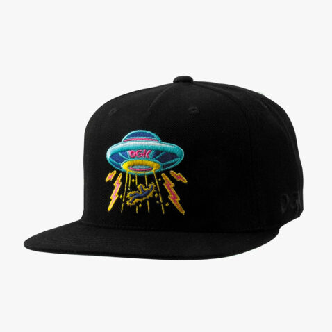 DGK Abduction Snapback Hat Black Left Front