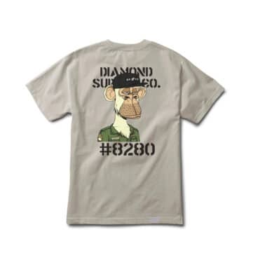 Diamond Military Ape T-Shirt Cream