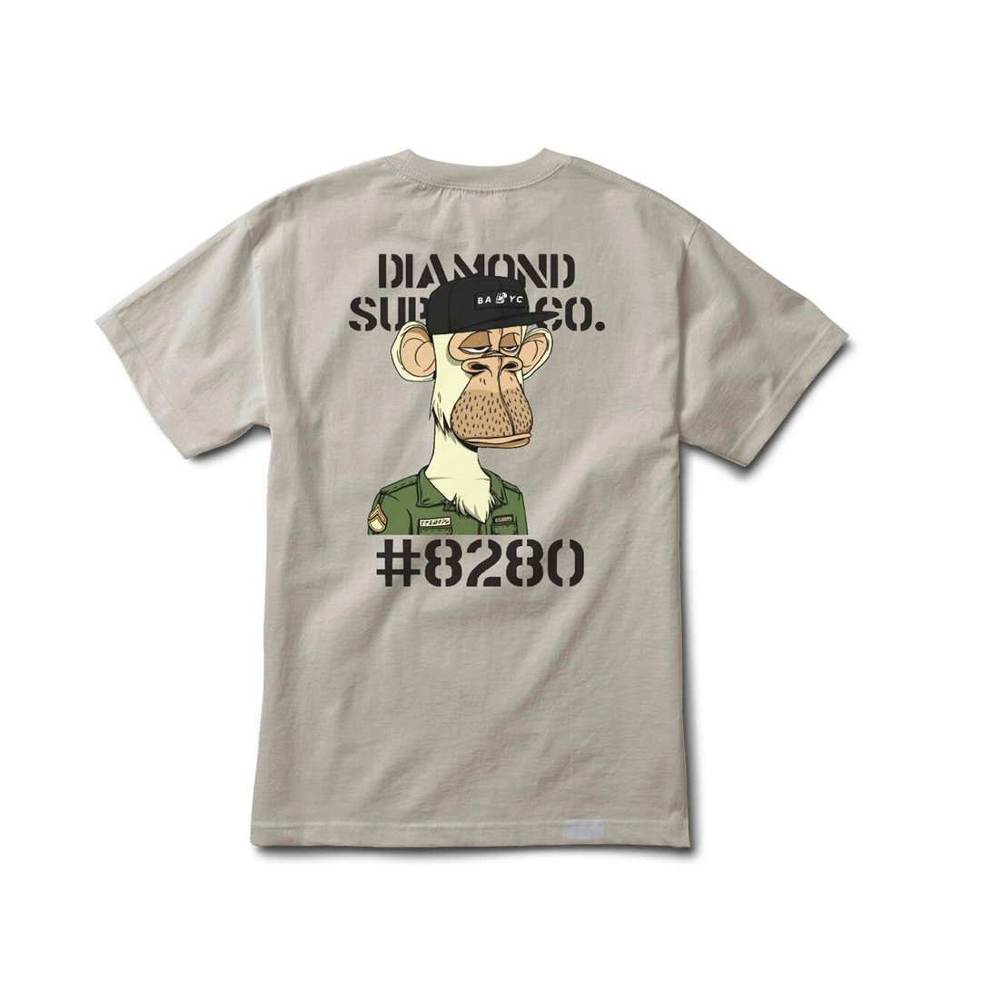 Diamond Military Ape T-Shirt Cream | Billion Creation