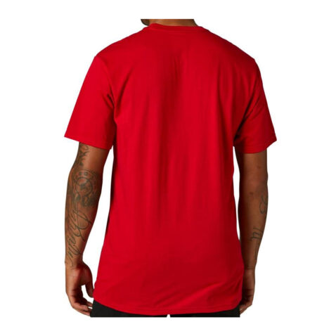 FOX RWT Box Premium Short Sleeve T-Shirt Flame Red Back