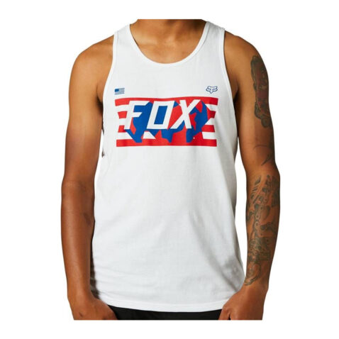 FOX RWT Flag Premium Tank Top Optical White Front