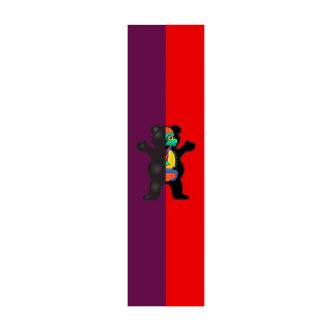 Grizzly Use Your Brain Griptape Purple Red