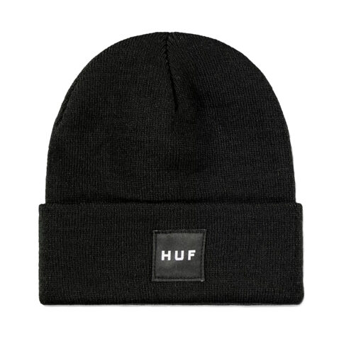 HUF Essentials Box Logo Beanie Black