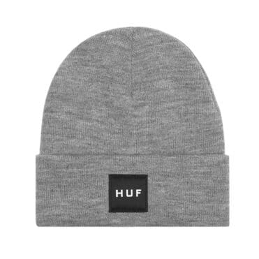 HUF Essentials Box Logo Beanie Grey Heather