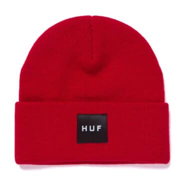 HUF Essentials Box Logo Beanie Red