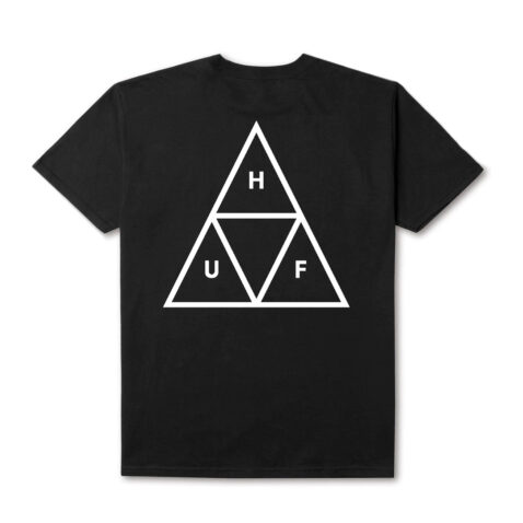 HUF Essentials TT Short Sleeve T-Shirt Black Back