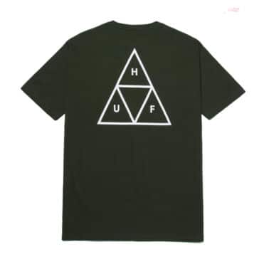 HUF Essentials Triple Triangle Short Sleeve T-Shirt Forest Green
