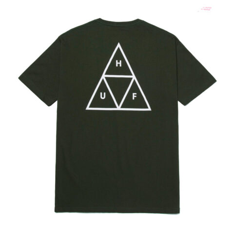 HUF Essentials TT Short Sleeve T-Shirt Forest Green Back