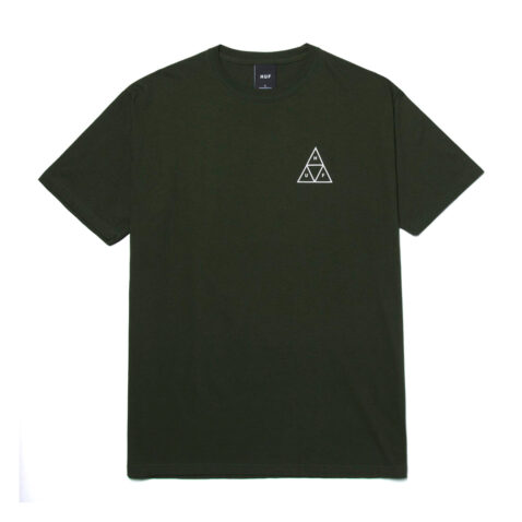 HUF Essentials TT Short Sleeve T-Shirt Forest Green Front