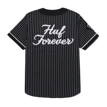 HUF Forever Baseball Jersey Shirt Black