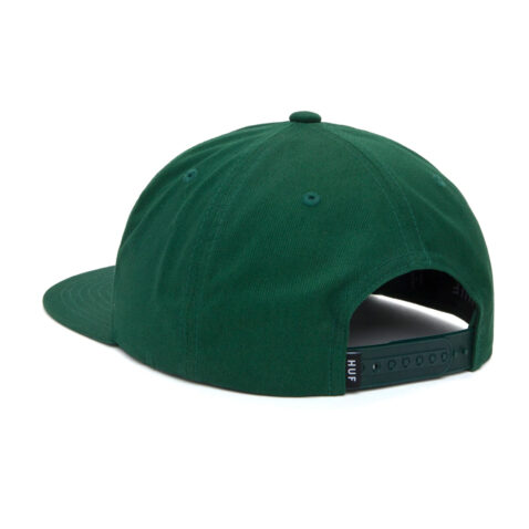 HUF Goodluck Snapback Dark Green Back