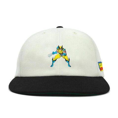 HUF Wolverine Snapback Hat White Front