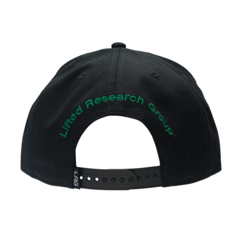 LRG Legacy Tree Snapback Hat Black Green Back