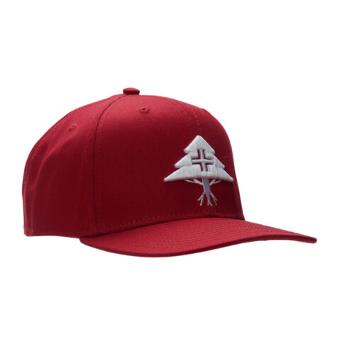 LRG Legacy Tree Snapback Hat Red Right Front