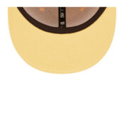 New Era 59Fifty Atlanta Braves State Fruit Georgia Peach Energy Collection Peach Fitted Hat Undervisor