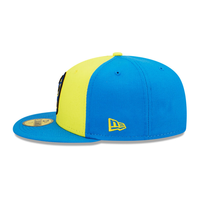 New Era 59Fifty Dorados De Sacramento River Cats Copa de la Diversion 2022 Fitted Hat Blue Yellow Left New Era 59Fifty Dorados De Sacramento River Cats Copa de la Diversion 2022 Fitted Hat Blue Yellow Left