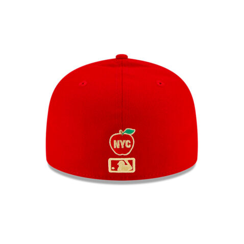 New Era 59Fifty New York Yankees State Fruit Apple Energy Collection Scarlet Red Fitted Hat Back