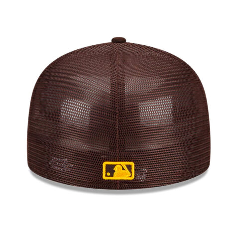 New Era 59Fifty San Diego Padres Batting Practice 2022 Fitted Hat Burnt Wood Brown Back