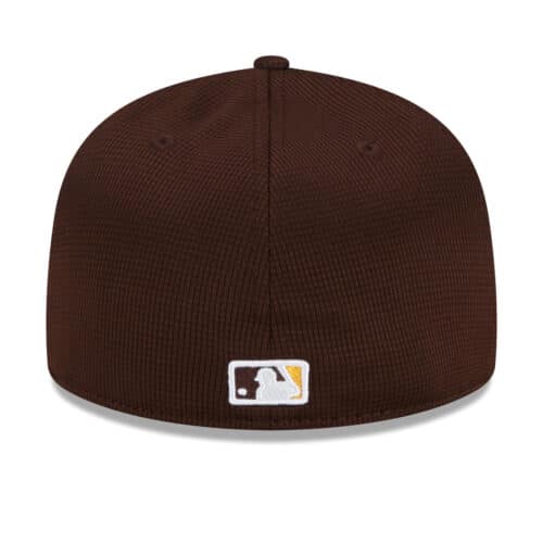 New Era 59Fifty San Diego Padres Official 2022 Clubhouse Fitted Hat Burnt Wood Brown Back