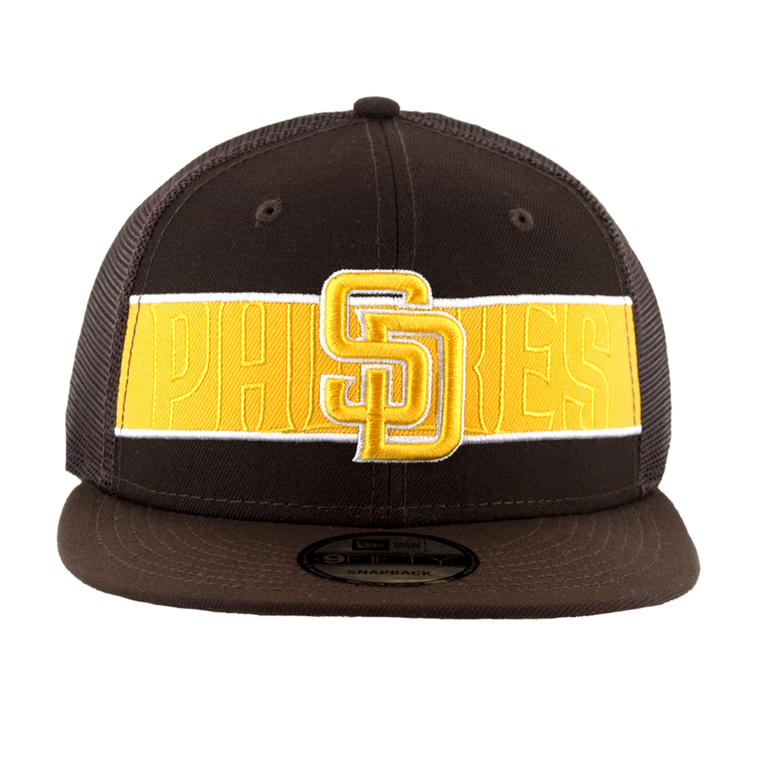 New Era 9Fifty San Diego Padres Tonal Band Snapback Hat Official Team Color New Era 9Fifty San Diego Padres Tonal Band Original Team Colors Front