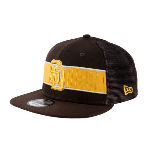New Era 9Fifty San Diego Padres Tonal Band Snapback Hat Official Team Color New Era 9Fifty San Diego Padres Tonal Band Original Team Colors Left Front