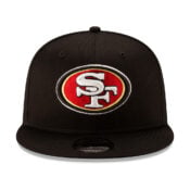 New Era 9Fifty San Francisco 49ers Basic Snapback Hat Black Front