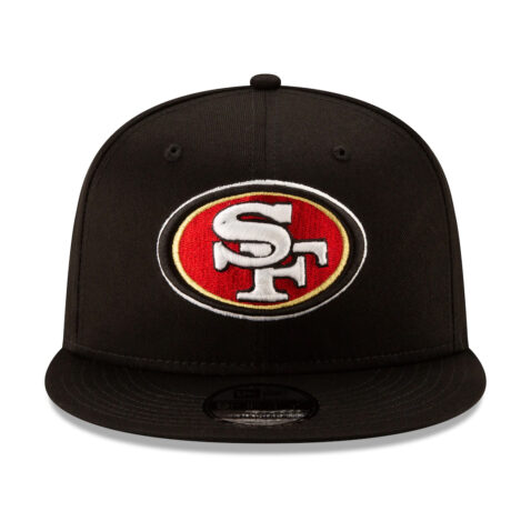 New Era 9Fifty San Francisco 49ers Basic Snapback Hat Black Front