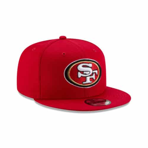 New Era 9Fifty San Francisco 49ers Basic Snapback Hat Red Right Front
