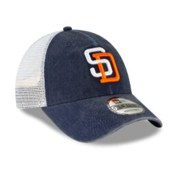 New Era 9Forty San Diego Padres 1991 Cooperstown Trucker Snapback Hat Navy