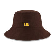 New Era San Diego Padres Batting Practice 2022 Bucket Hat Burnt Wood Brown Back
