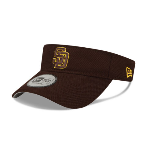 New Era San Diego Padres 2022 Batting Practice Visor Burnt Wood Brown New Era San Diego Padres Batting Practice 2022 Visor Burnt Wood Brown Left Front