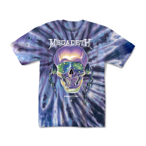 Primitive Rattlehead Tie Dye Short Sleeve T-Shirt Purple