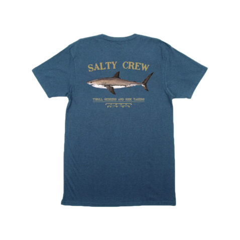 Salty Crew Bruce Short Sleeve T-Shirt Harbor Heather Rear