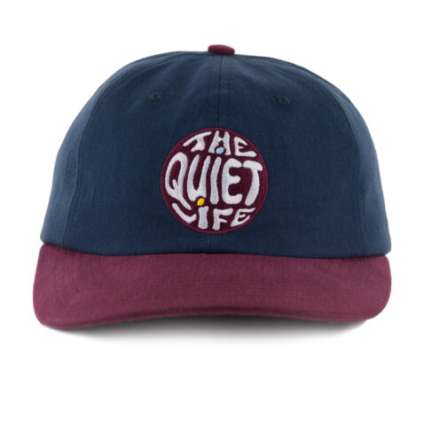 The Quiet Life Corbier Polo Strapback Hat Navy Burgundy