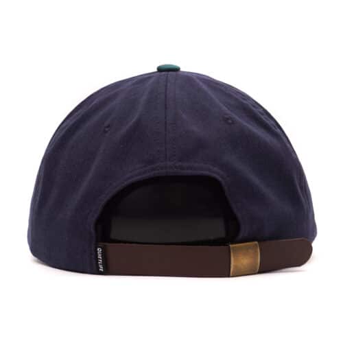 The Quiet Life Middle Of Nowhere Strapback Hat Navy Hunter Green Back