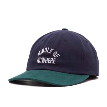 The Quiet Life Middle Of Nowhere Strapback Hat Navy Hunter Green Left Front