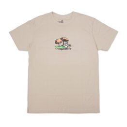 The Quiet Life Mushroom Origin Short Sleeve T-Shirt Sand